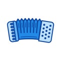 Accordion line icon. Royalty Free Stock Photo