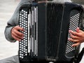 Accordion player Royalty Free Stock Photo