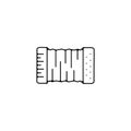 Accordion thin line icon. Accordion linear outline icon