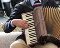 Accordionist accordian play playing stock, photo, photograph, image, picture