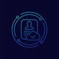 account backup line icon for web