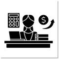 Account department glyph icon
