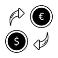 Account Half Glyph Style vector icon which can easily modify or edit