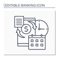 Account history line icon Royalty Free Stock Photo