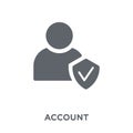 Account icon from collection. Royalty Free Stock Photo