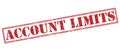 Account limits red stamp