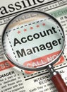 Account Manager Hiring Now. 3D.