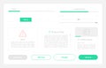 Account options UI elements kit Royalty Free Stock Photo