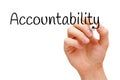 Accountability Black Marker Royalty Free Stock Photo