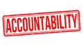 Accountability grunge rubber stamp