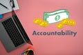 Accountability Savings Account Money Global Finance calculate the numbers Royalty Free Stock Photo