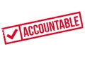 Accountable rubber stamp