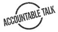 accountable talk stamp Royalty Free Stock Photo