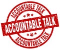 accountable talk stamp Royalty Free Stock Photo
