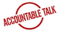 accountable talk stamp Royalty Free Stock Photo