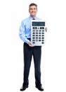 Accountant Businessman with calculator.