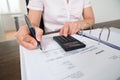 Accountant Doing Calculation Royalty Free Stock Photo
