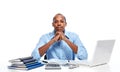 Accountant man working in office Royalty Free Stock Photo