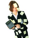 Accountant Stressed With Number On Calculator Royalty Free Stock Photo