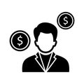 Accountant Vector Icon which can easily modify or edit
