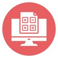 Accounting, auditing, business analysis . Vector icon which can easily modify or edit