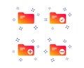 Accounting binders icons. Add document symbol. Vector Royalty Free Stock Photo