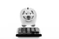 Accounting business. Piggy bank symbol money savings. Investments concept. Helping make smart financial choices. Pay