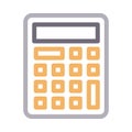 Accounting color line icon