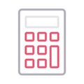 Accounting color line vector icon