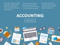 Accounting concept. Financial analysis, analytics, data analysis planning