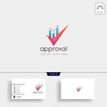 accounting, finance logo template vector isolated Royalty Free Stock Photo