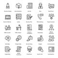 Accounting and Finance Icons in line Design