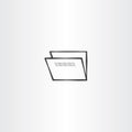 accounting folder black vector icon Royalty Free Stock Photo
