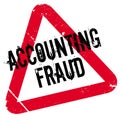 Accounting Fraud rubber stamp Royalty Free Stock Photo