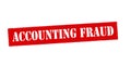 Accounting fraud Royalty Free Stock Photo
