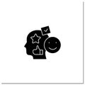 Accounting goodwill glyph icon