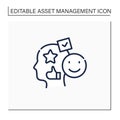 Accounting goodwill line icon