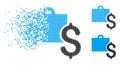 Decomposed Pixelated Halftone Accounting Icon