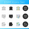 Accounting icons set