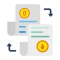 Accounting journals, accounting ledgers, blockchain, blockchain network fully editable vector icons