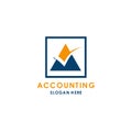 Accounting logo template , trading design concept, icon illustration