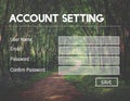 Accounting Setting Username Password Concept