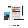 accounting vector illustration concept Royalty Free Stock Photo