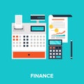 Accounting vector illustration concept Royalty Free Stock Photo