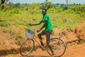 Local African People doing daily job in Ghana Village, Western Africa