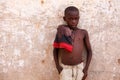 ACCRA, GHANA Ã¯Â¿Â½ MARCH 18: Unidentified young african boy pose wi