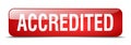 accredited button Royalty Free Stock Photo