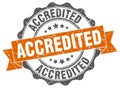 accredited seal. stamp