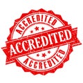 Accredited vector stamp Royalty Free Stock Photo