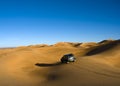 Accross sahara desert Royalty Free Stock Photo